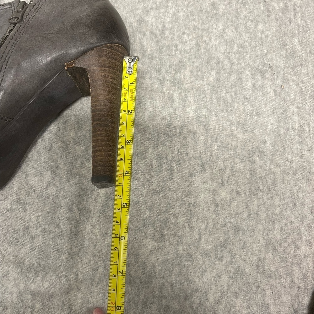 Calvin Klein Jeans Charcoal Heeled Boots - Picture 4 of 6